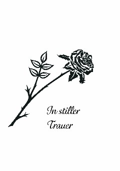 098_1 Rose Trauer